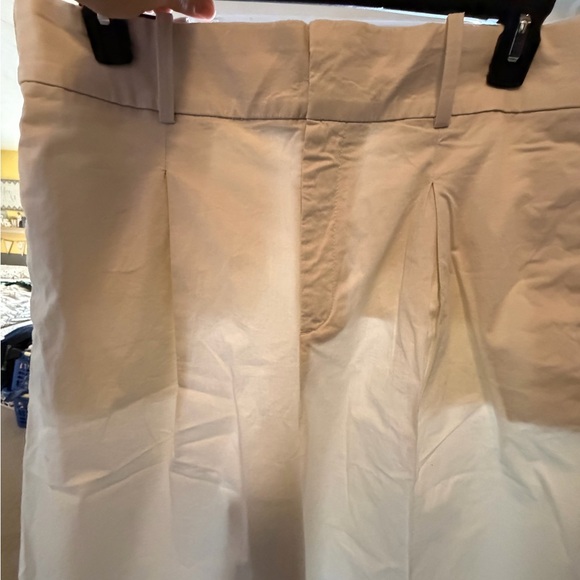 Banana Republic Women's Cream Straight Wide Leg Pants - Picture 5 of 9